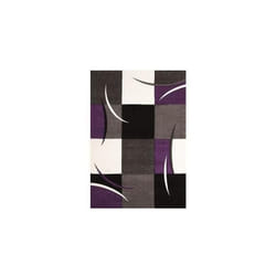 Unamourdetapis - Tapis salon et chambre 120x170 violet rectangle tissé motif géométrique di 65