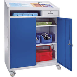 Certeo - eurokraft basic, Armoire à outils avec pupitre, h x l x p1220 x