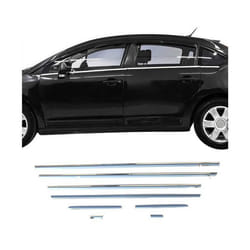 Garniture Baguette de Vitre pour Citroen C4 2004-2010 en acier inoxydable 8Pcs
