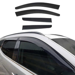 Déflecteurs de Vent pluie dair pour Nissan Qashqai J10 2006-2014 Acrylique Noir