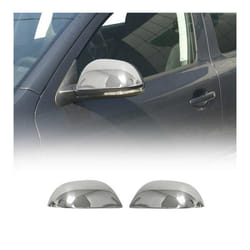 Coques de Rétroviseurs pour Skoda Octavia II 2009-2013 en Acier Chromé Argent