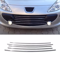 Moulure de Grille de Calandre pour Peugeot 307 2005-2008 Chromé 5Pcs