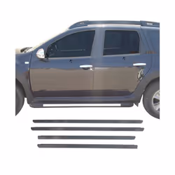 Garniture de Fenêtre pour Dacia Duster SUV 2010-2018 Acier Inox Foncé 4Pcs