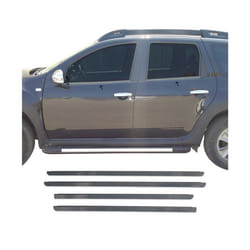 Garniture de Fenêtre pour Dacia Duster SUV 2010-2018 Acier Inox Foncé 4Pcs