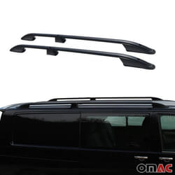 Barres de toit longitudinales pour Peugeot Expert 2016-2020 en Alu noir L1