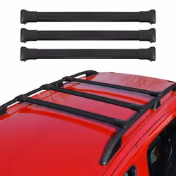 Barres de toit transversales pour Ford Transit 2014-2025 Aluminium Noir 3x