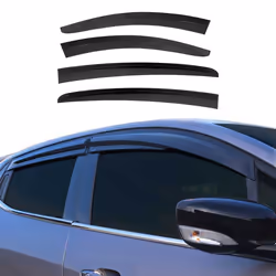 Déflecteurs de Vent pluie dair pour Ford Focus 2018-2025 SD Acrylique Noir 4Pcs