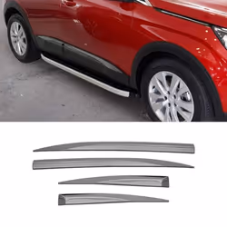 Baguette de porte latérale pour Peugeot 3008 Active P84 2016-2025 inox Foncé 4x