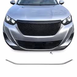 Garniture de Pare-chocs Avant pour Peugeot 2008 2019-2022 Chromé