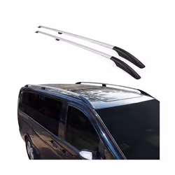Barres de toit longitudinales pour Renault Kangoo 2008-2021 L1 Aluminium Gris