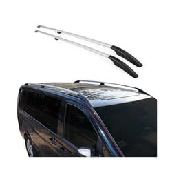 Barres de toit longitudinales pour Renault Kangoo 2008-2021 L1 Aluminium Gris
