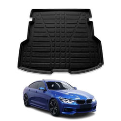 Tapis de coffre pour BMW Série 4 F36 Grand Coupé 2014-2021 caoutchouc TPE Noir