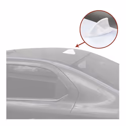 Antenne de toit Universelle Aileron Requin pour voiture Radio AM/FM Blanc