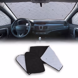 Rideaux pare-soleil disolation pour Ford Tourneo Transit Custom 2013-2024 Noir