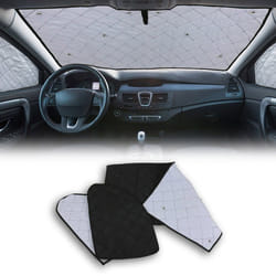 Rideaux pare-soleil disolation pour Renault Master 2010-2025 Noir Tissu
