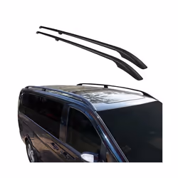 Barres de toit longitudinales pour Ford Ecosport 2017-2024 Aluminium Noir 2Pcs