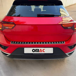Protection Seuil de Pare-chocs Arriére pour VW T-ROC 2017-2025 Acier Inox