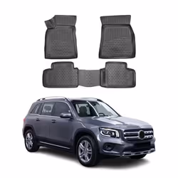 OMAC Tapis de sol pour Mercedes GLB X247 2019-2025 en caoutchouc Noir