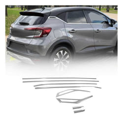 Baguettes pour contour Latérales pour Renault Captur 2 2020-2025 Inox Chromé 8x