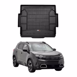 Tapis de Coffre pour Citroen C5 Aircross 2018-2025 TPE Noir