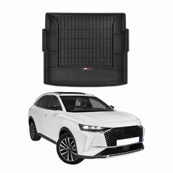 Tapis de Coffre pour DS DS7 Crossback 2017-2025 TPE Noir 1 Pcs