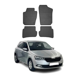Tapis de Sol pour Skoda Fabia 2014-2021 Caoutchouc Noir