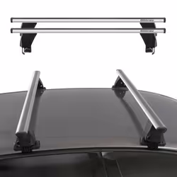 Menabo Barres de transversales pour Alfa Romeo Giulietta 2010-2020 Alu Gris 2x