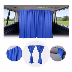 Rideaux De Séparation de Cabine pour Ford Transit H2 Bleu Foncé Tissu