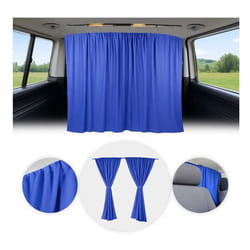 Rideaux De Séparation de Cabine pour Ford Transit H2 Bleu Foncé Tissu