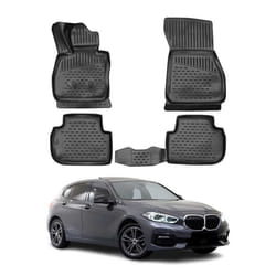 OMAC 3D Tapis de sol pour BMW Série 1 F40 2019-2024 sur mesure caoutchouc Noir