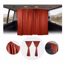 Rideaux De Séparation De Cabine pour Renault Master H3 Protection Solaire Rouge