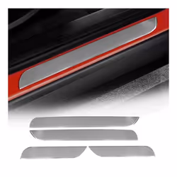 Couverture de Seuil de porte pour Citroen C3 HB 2002-2009 acier inox chromé 4Pcs