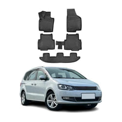 Tapis de sol pour Seat Alhambra 2015-2025 en caoutchouc TPE 3D Noir 5Pcs