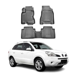 OMAC Tapis de sol pour Renault Koleos 2008-2016 sur mesure en caoutchouc Noir