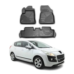 Tapis de sol pour Peugeot 3008 2010-2016 4 PCS TPE Noir