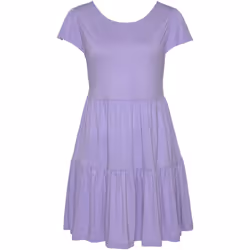 Lascana - Robe estivale manches courtes Ranunkel - R43105L - Robes de Plage - Violet - 38
