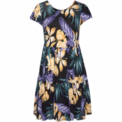 Lascana - Robe estivale manches courtes Ranunkel - R43105L - Robes de Plage - Imprimé - 44