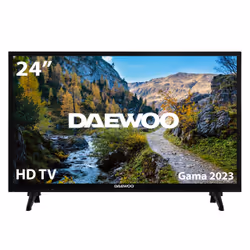 Daewoo 24DE04HL1, 61 cm (24"), 1366 x 768 pixels, WXGA, DVB-C, DVB-S2, DVB-T2, Noir