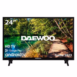 Daewoo 24DM54HA1, 61 cm (24"), 1366 x 768 pixels, WXGA, Wifi, DVB-C, DVB-S2, DVB-T2, Noir