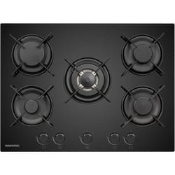 Plaque de cuisson à gaz - DAEWOO - 5 foyers - 70 cm - BH7GKF51BNM - Noir