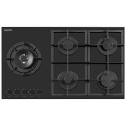 Plaque de cuisson a gaz - DAEWOO - 5 foyers - 90 cm - BH9GKF51BNH - Noir