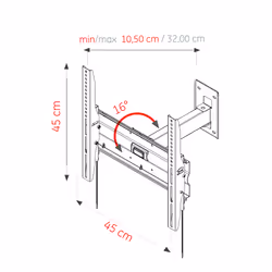 Ultimate RX-600 support pour téléviseur 55" Noir