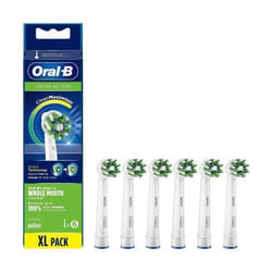 Recharges de brosse à dents électrique Oral-B CrossAction Clean 6 unités en paquets de 2 technologie Clean Maximiser