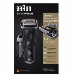 Braun Series 9 9352cc Sport Rasoir à grille Tondeuse Noir, Gris - Vue supplémentaire 8