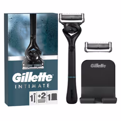 Gillette INTIMATE rasoir pour hommes Rasoir de sécurité Aluminium, Noir - Vue supplémentaire 2