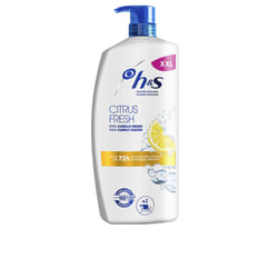 Shampoing antipelliculaire H&amp;S Citrus Fresh pour cheveux gras, flacon de 1000 ml