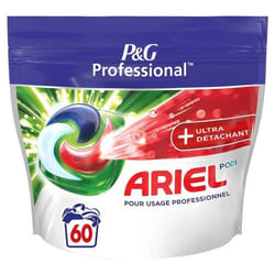 ARIEL - Lessive ultra détachante en dosettes - 60 capsules
