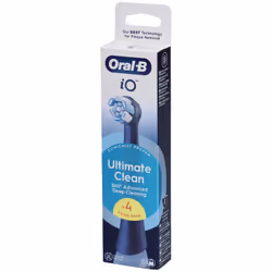 Brossettes - ORAL-B - iO refills Ultimate Clean - Pack de 4 - Noir