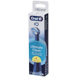 Brossettes - ORAL-B - iO refills Ultimate Clean - Pack de 4 - Noir
