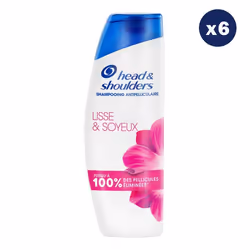 6 Shampoings Lisse & Soyeux 330ml - Head & Shoulders